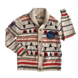 Boys M 8/10 Cat and Jack Knit Fall Aztec Sweater
